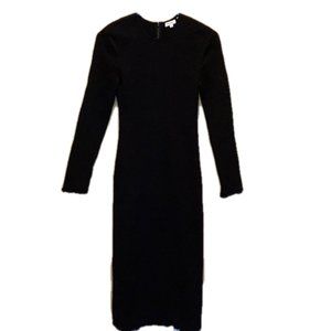 RHODE Bodycon Smocked Black Dress Maxi